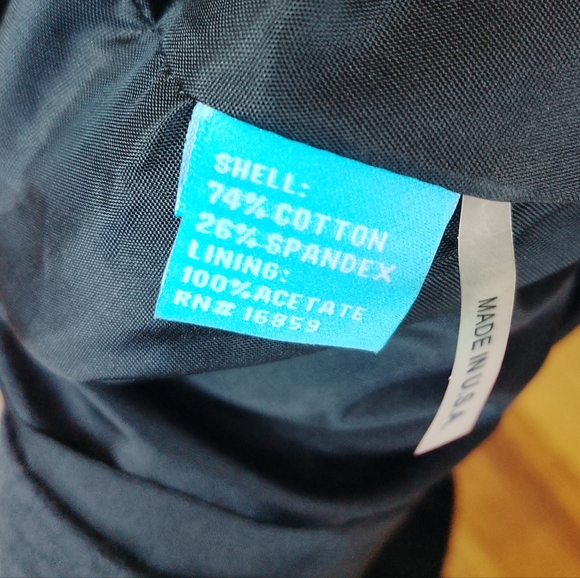 J. McLaughlin Size 6 Military Style Textured Skirt Enameled Black Gold Buttons - Picture 7 of 12